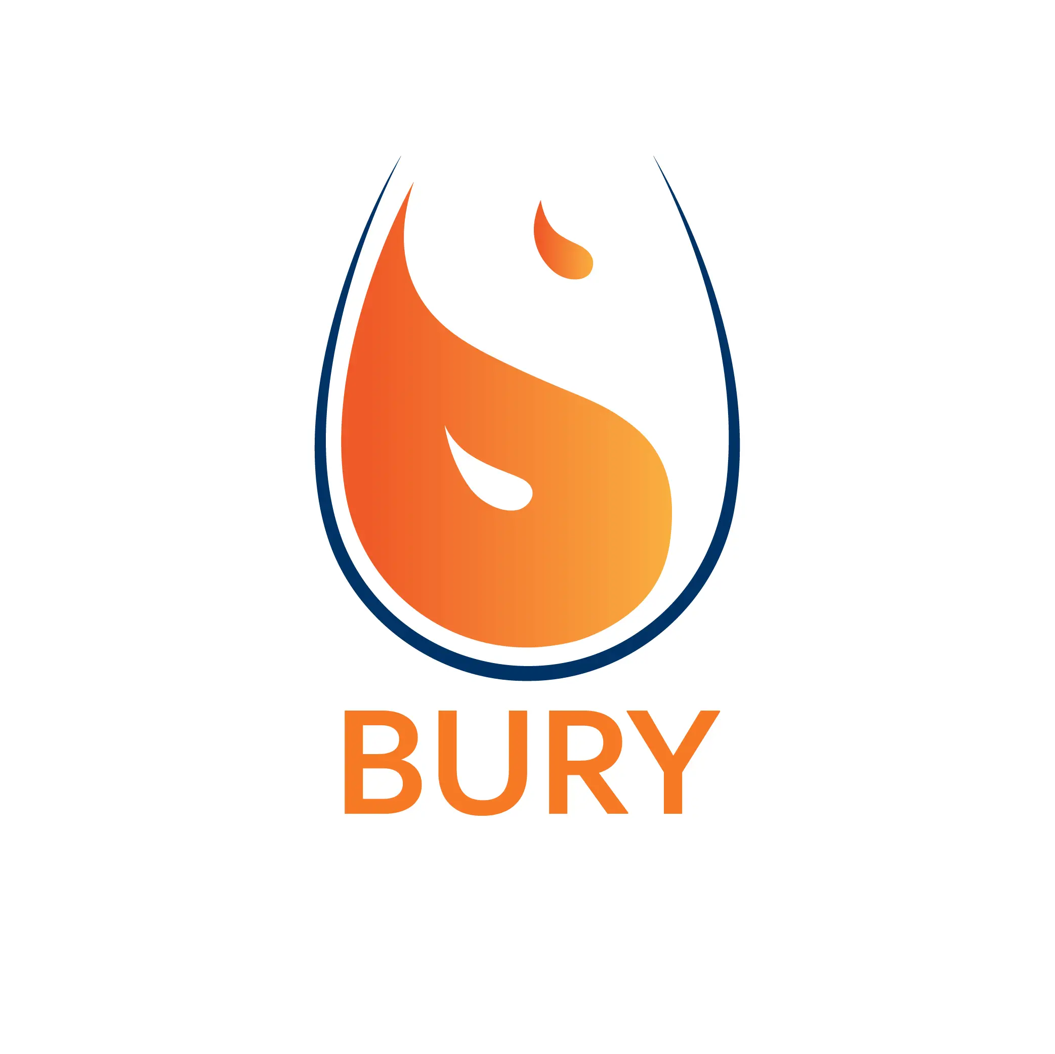 Bury Coffee Shop Logo Typography Detail