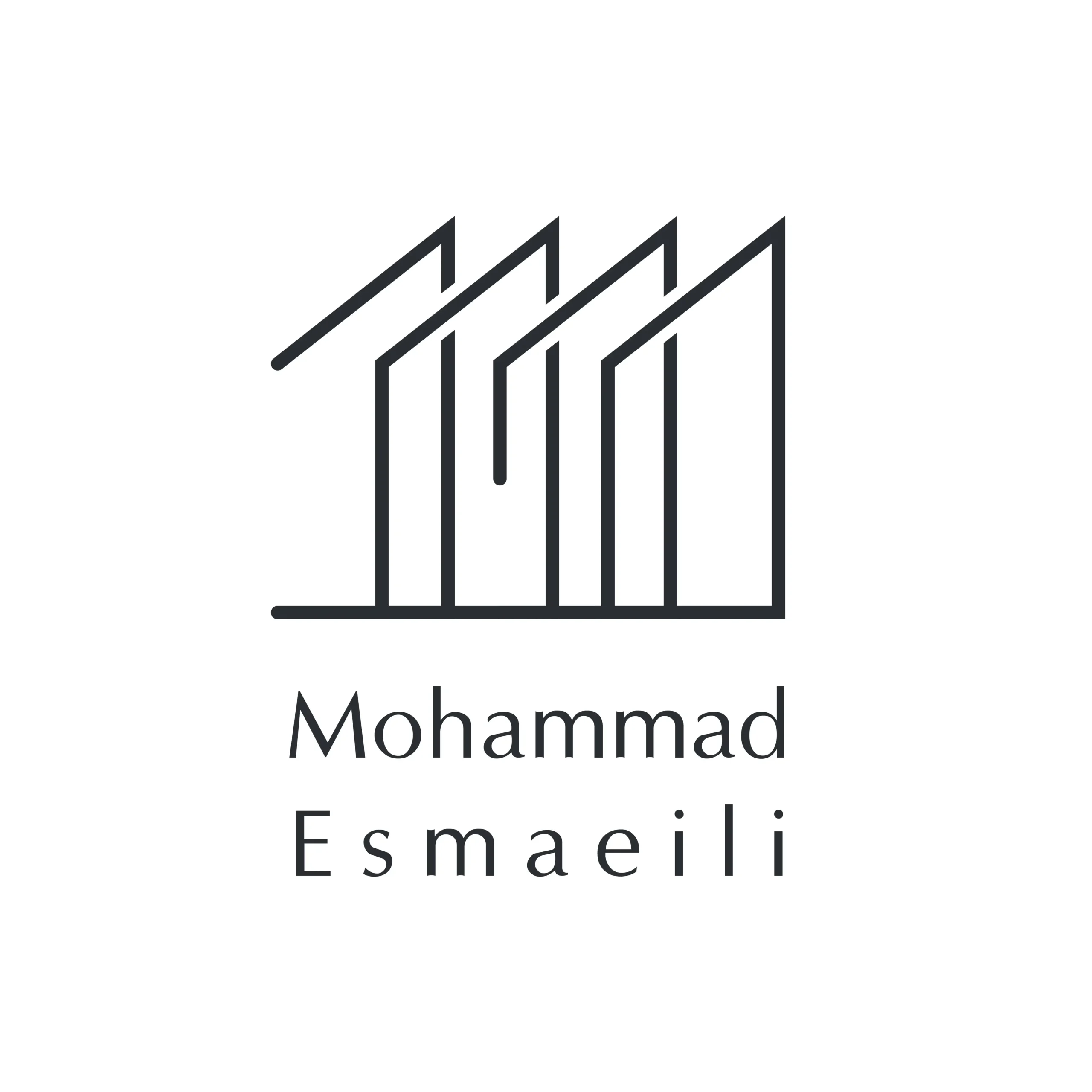 Professional Mohammad Esmaeili Logo Inspired by Modern Buildings